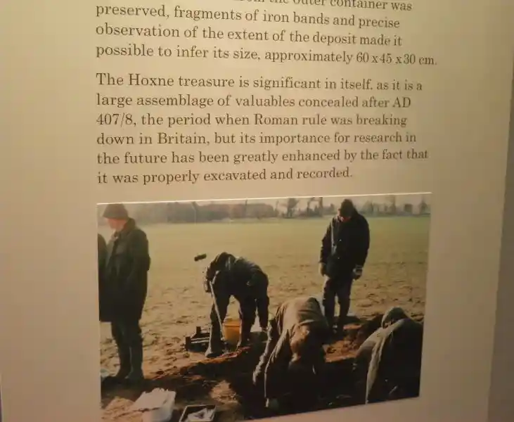 A cross on a spoon, one of the Hoxne Treasures